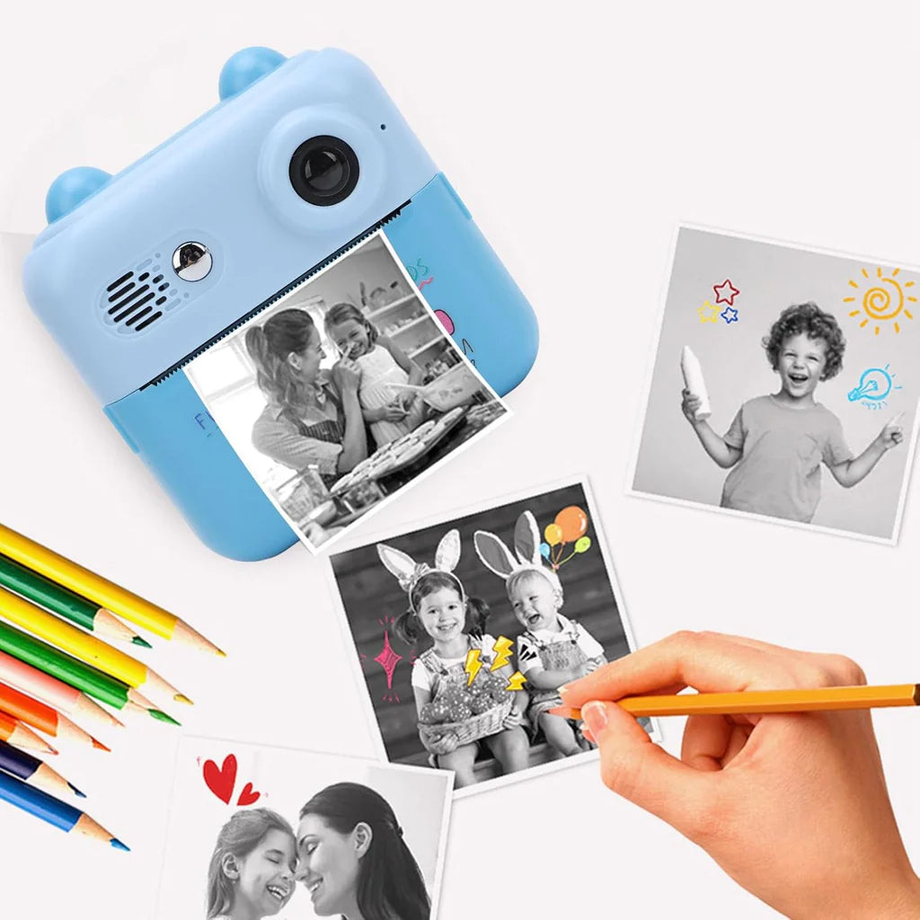 Instant Print Camera for Kids, 50MP 1080P